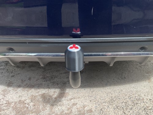 Tow Bar Ball Cover/Cap for Your Car, solid Black/White/Red - Picture 2 of 6