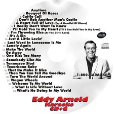 CUSTOM KARAOKE EDDY ARNOLD 24 GREAT SONG cdg CD G RARE CLASSIC COUNTRY ANYIME 