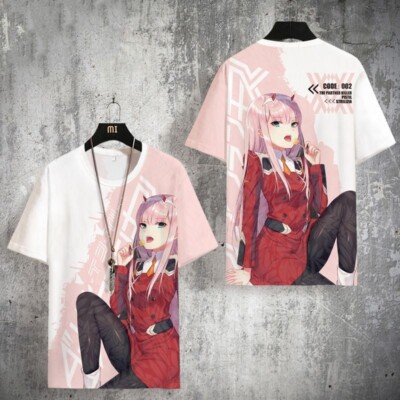 DARLING in the FRANXX Cospaly Anime Manga Kurzarm T-Shirt Shirt Polyester