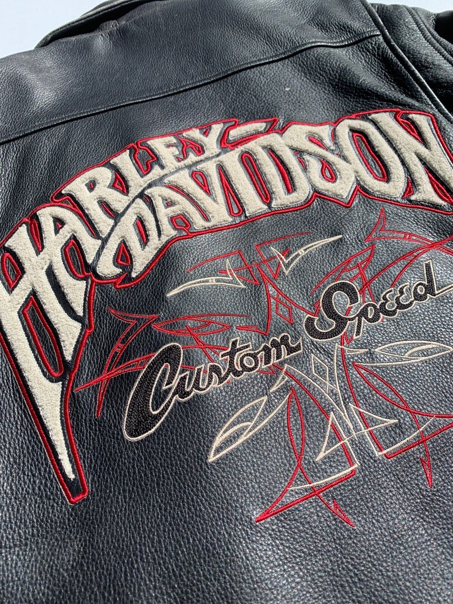 Harley Davidson Men's PANHEAD WANDERER Leather Jacket Large 97034