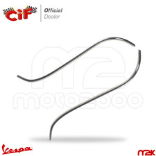 COPPIA BORDO SCUDO DESTRO SINISTRO ARGENTATO PER PIAGGIO VESPA ET2 ET4 50 125 cc