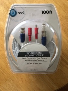 100 Feet Security Cable Onn Bnc And Dc 100ft 30 5m New In Package Ebay