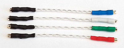 Litz 5N Reinsilber Tonarm Anschlusskabel Drähte Kabel für Fluance Plattenspieler
