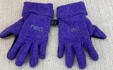 Head Girls Youth M 7-8 Winter Gloves Purple Sensatec Design Stretchy