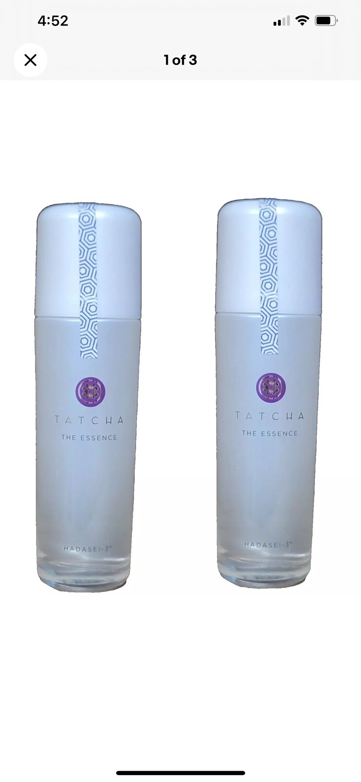 2 x TATCHA The Essence Plumping Skin Softener 2.5 oz x 2  New No Box