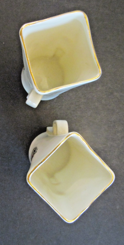 Vintage W.H. Goss Crested China Heraldic Model Irish Mather Holz Trinkbecher - Bild 5 von 7