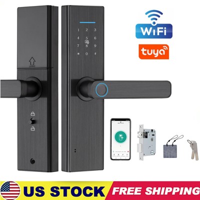7-in-1 Smart Door Lock Wifi Biometric Fingerprint Touch Password Keyless Keypad
