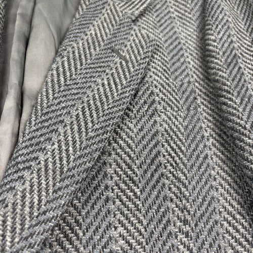 Chaqueta Abrigo Deportivo De Colección Mani Giorgio Armani Blazer Para Hombres 38R Gris Lana Espiga - Imagen 14 de 17
