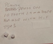 ARTIN 1/43 Slot Car Customized GEAR Upgrade Press-on 10 T Plastic Pinion Gear 1