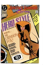 Justice League Europe #23 1991 DC Comics Origin of Crimson Fox