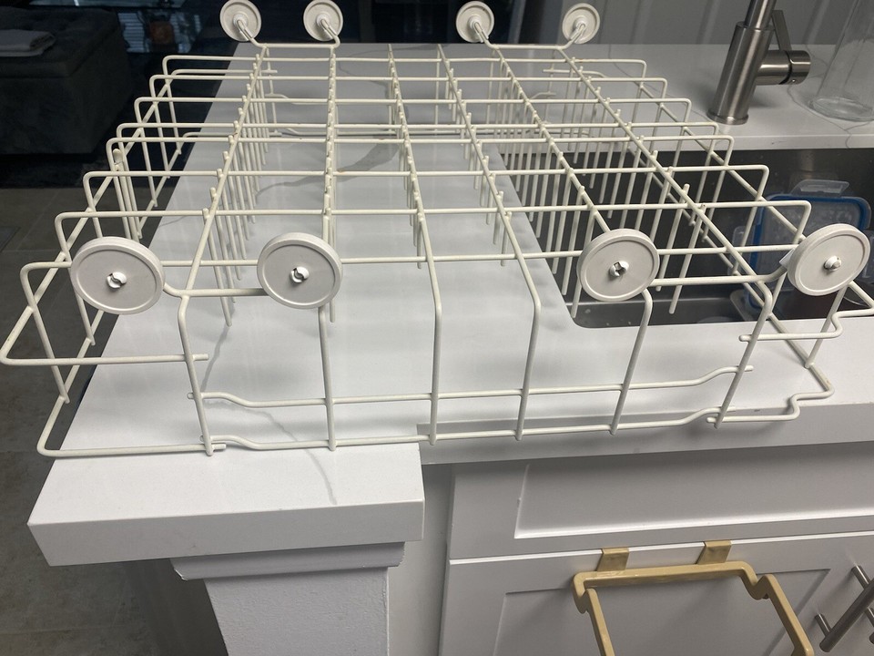 Dishwasher Rack replacement. Lower Dish Rack Assembly With Wheels