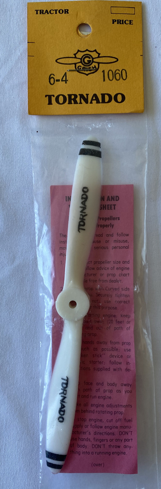 6x4 Tornado Grish Model Airplane Propeller USA Made
