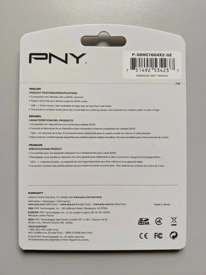 16GB SD Memory Card SDHC Card Slot 3.5 Hour HD Video Brand New Free Shipping - Image 3 of 4