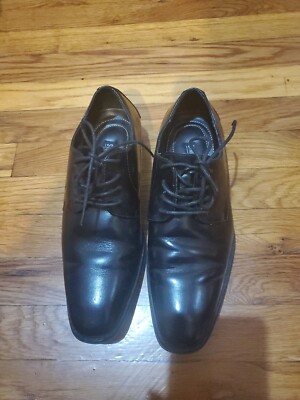 Stacy Adams Men’s Black Leather Dress Loafers – Size 8M Pierce Moc Toe Bit Slip On Men main image 3
