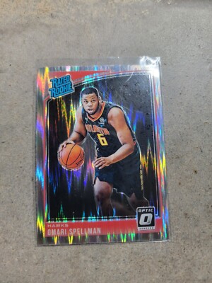 Omari Spellman RC 2018-19 Donruss Optic Rated Rookie #196 Shock Prizm  