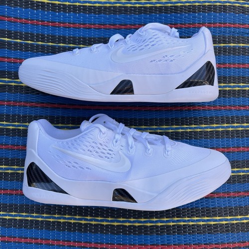 Nike Kobe 9 Triple White GS Basketball Shoe FV3607100 Size 7Y Grade