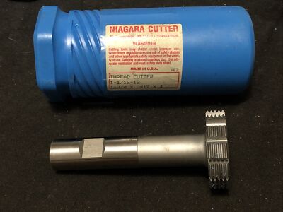 Niagara 12 Pitch 60° Thread Mill. 1-3/4  Dia. 3/4  Shank 4  OAL, .0763 Rake USA!