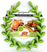 Prepara Flexible Silicone Roasting Laurel - Meat & Poultry Roast Rack Healthier