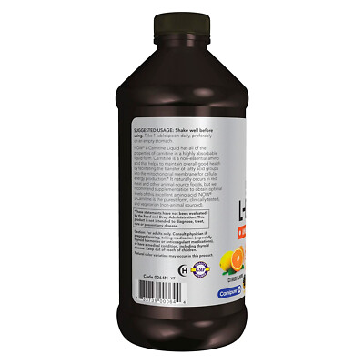 now liquid l-carnitine 3000 2 x Sports L Carnitine Triple Strength mg Citrus 16 oz NOW Sports Triple Strength L-Carnitine