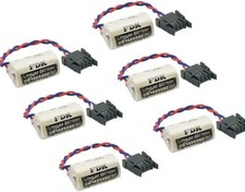 6 Pcs Replacement for FDK CR14250SE 3V 1/2AA PLC Battery for 1747-BA Backup