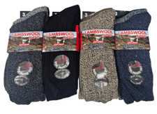 Mens 3, 6 Pairs Warm Boot Lambs Wool Blend Socks Extra thick winter sock UK 6-11