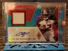 2020 Panini Phoenix Veteran Autograph Materials Green Prizm Buccaneers Chris...