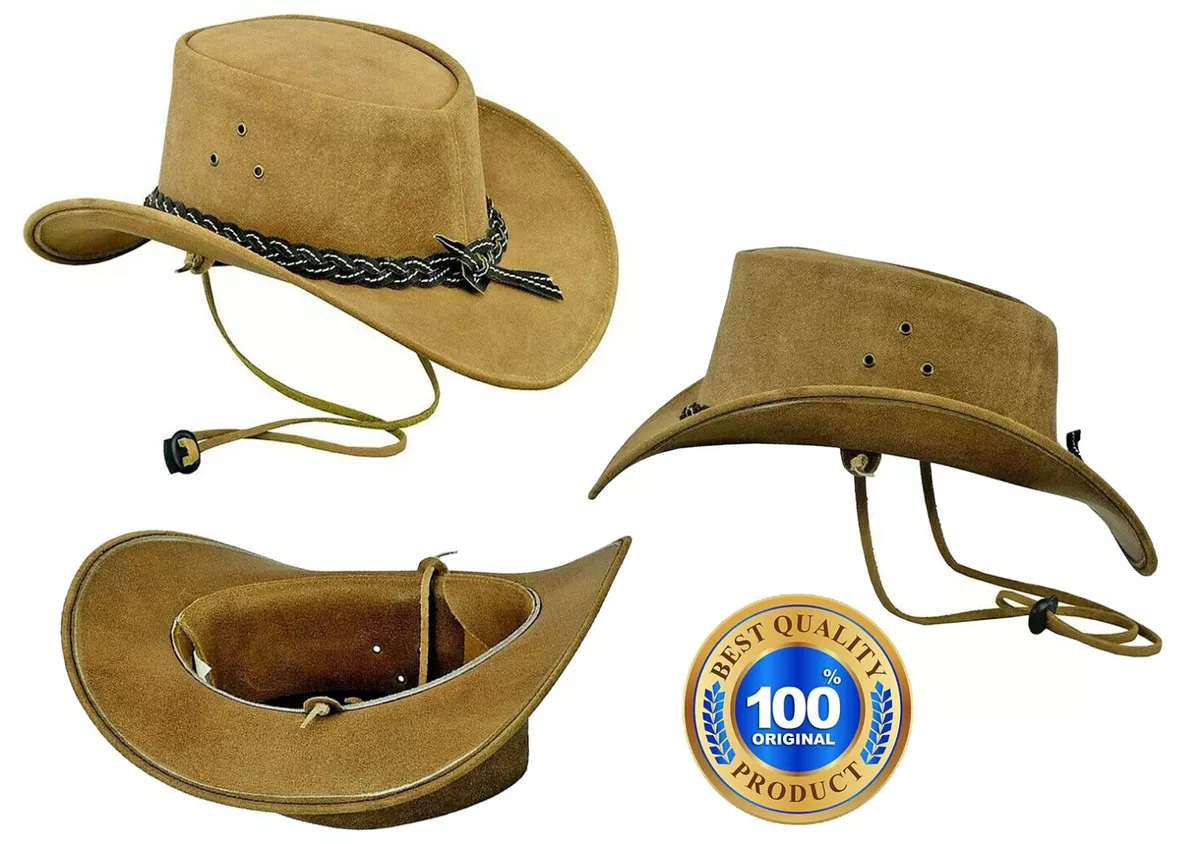 Western | Mens American Leather Cowboy Hat