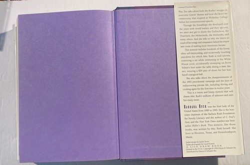 A Memoir Barbara Bush Hard Back 1994 - Foto 5 di 6