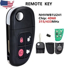 For 2003 2004 2005 2006 2007 2008 Jaguar S-type X-type Xj8 Remote Flip Key Fob