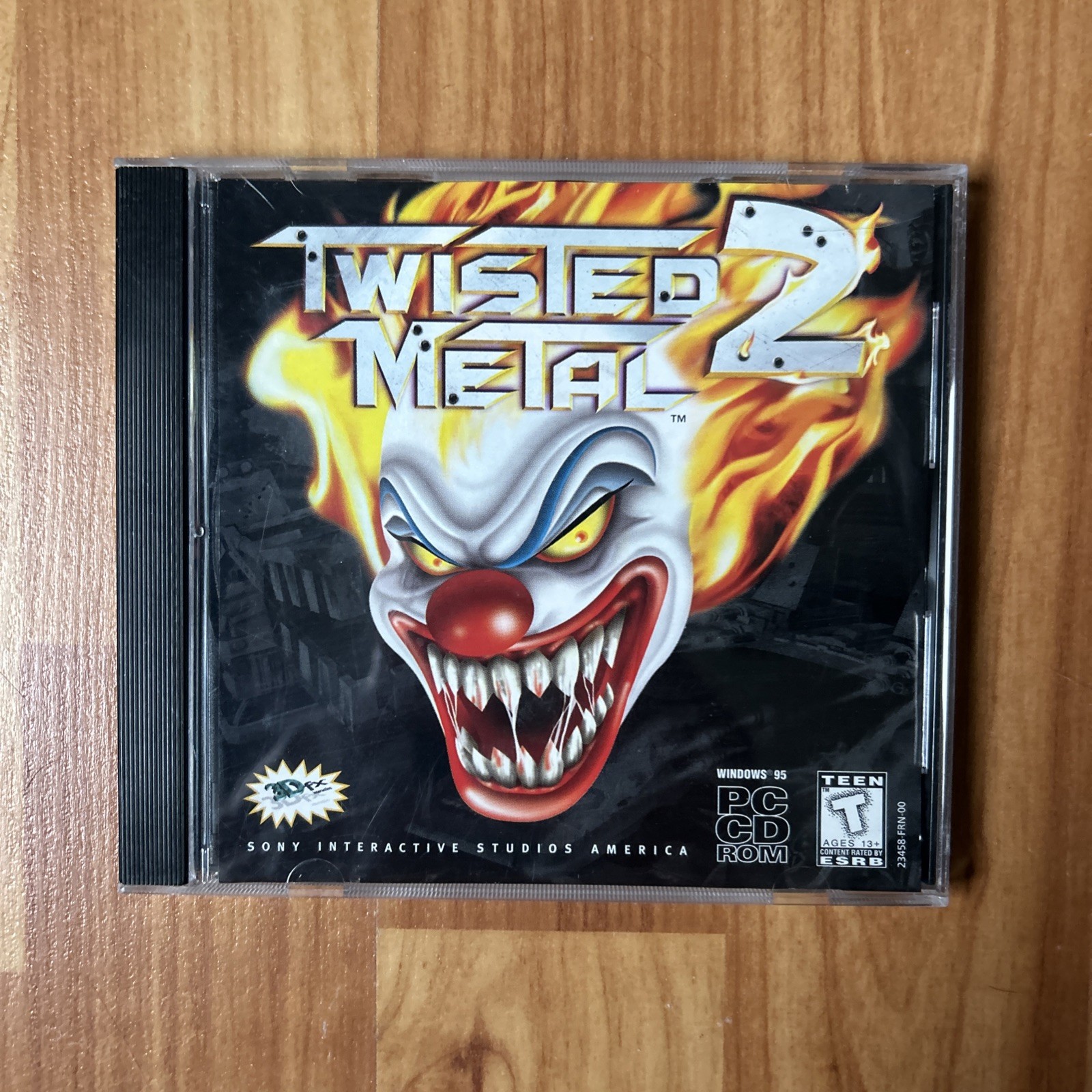 Twisted Metal 2 PC CD-ROM Video Game Windows 95 3Dfx Vehicular Combat RARE Port