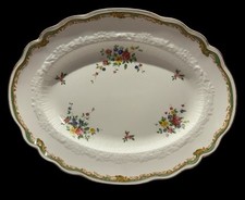 Johnson Brothers Lichfield Platter Flowers~ Oval~16in Serving~England~AS IS