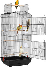 41-Inch Open Top Medium Bird Cages for Parakeets Finches Canaries Lovebirds Smal