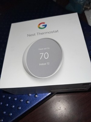 NEW SEALED - Google Nest Smart WIFI Thermostat Alexa - Model G4CVZ SNOW (White)