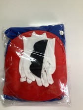 Mario Like Large Costume with Hat, Gloves Mustache/Overalls 42" Long 19" Inseam