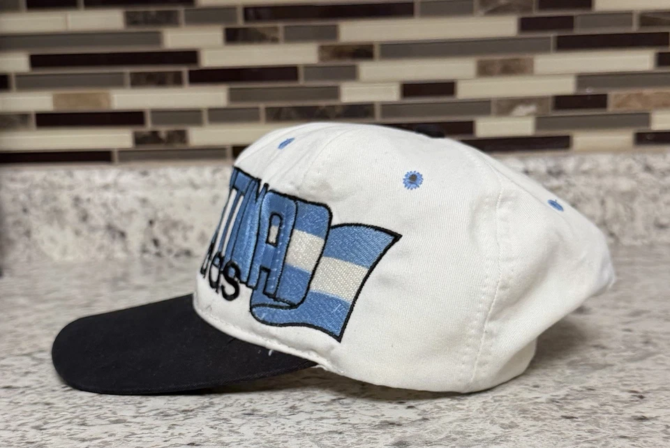 Raro 1994 Vintage Adidas “Argentina” Copa Mundial Snapback Hat Foto 4 de 4