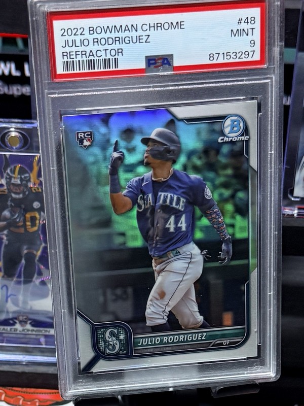 2022 Bowman Chrome Julio Rodriguez RC Refractor /499 Mariners Rookie J ROD