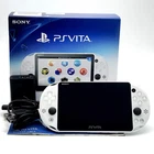 SONY PS Vita PCH-2000 Slim Glacier White Wi-Fi FW:3.69 w/ Charger, Box "Mint"
