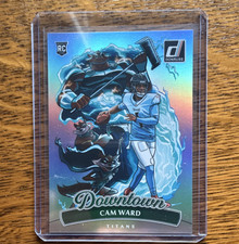 2025 Panini Donruss Downtown Cam Ward Titans Rookie Insert #12 Football Card