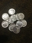 Partial Roll of  (13)   1963  Silver Roosevelt Dimes   90% Silver Coins