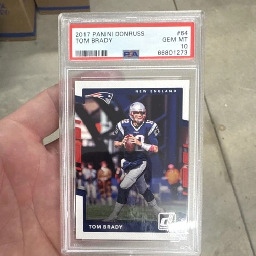 2017 PANINI DONRUSS TOM BRADY #64 PSA 10 NEW ENGLAND PATRIOTS BASE SET