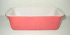 Vintage Pyrex 213 Pink 1.5 Qt Loaf Bread Pan Pink Made in USA NICE!