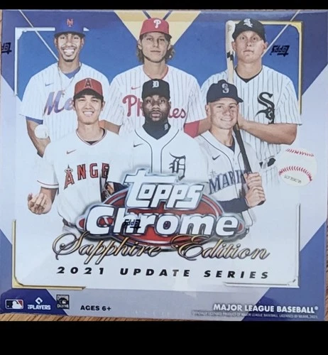 2021 Topps Chrome MLB Baseball Update Series Sapphire Hobby Box SEALED