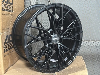New 18x8.5 ET40 AD WHEEL FT122 Black (4 Wheel) 5x114.3 fit Honda Toyota Mazda