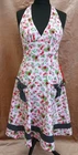 Hell Bunny Rockabilly Dress 50s Swing Halter Flare Lady Bird & Cherries M NEW R2