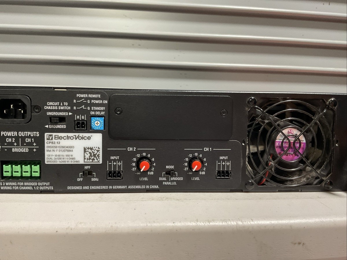 Electro Voice CPS 2.12 Amplifier 2x1200 Watts | eBay
