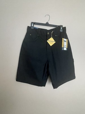 Bass Creek Outfitters Mens Black Canvas Carpenter Workwear Shorts