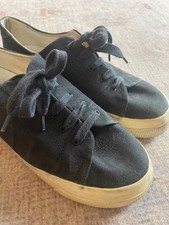 Vintage CHANEL dark blue women  s sneakers Size 39