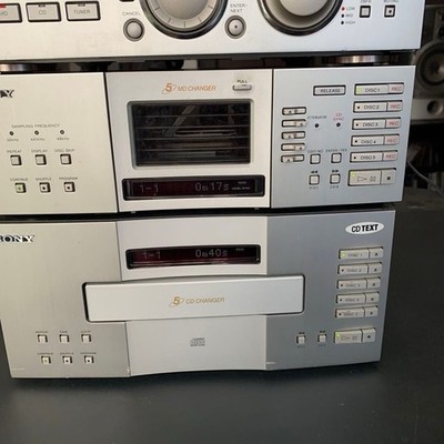 Sony DHC-MD99 Mini Hi-Fi Component System 5-MD 5-CD Changer Pixy Maintained