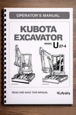 KUBOTA BAGGER U27-4 BEDIENUNGSANLEITUNG KAMMGEBUNDEN 