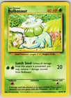 Bulbasaur 44/102 1999 Base Set Unlimited Pokemon Card WOTC Vintage Common - LP